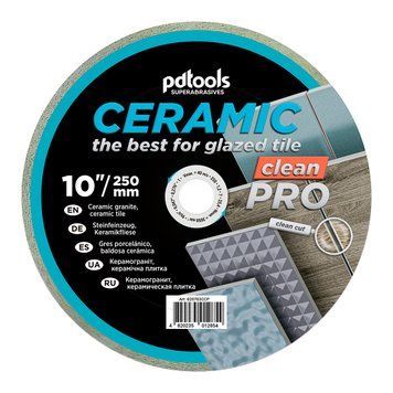 Круг алмазний вiдрiзний 1A1R 250 СERAMIC CLEAN PRO для стаціонарного обладнання 820703CCP фото