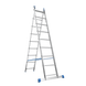 Лестница алюминиевая двухсекционная Меткас 2х9 (3.65 м) 1231 фото 1