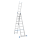 Лестница алюминиевая трехсекционная Меткас 3х9 (4.77 м) 1235 фото 1
