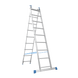 Лестница алюминиевая трехсекционная Меткас 3х9 (4.77 м) 1235 фото 2